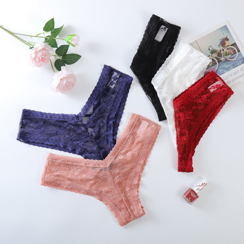 Panties Women Lace Underwear Sexy Low Rise Briefs