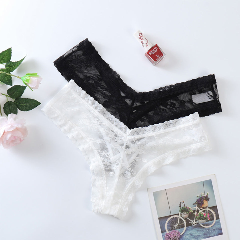 Panties Women Lace Underwear Sexy Low Rise Briefs