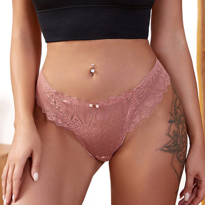 Women Sexy Lace Panties Low-waist Underwear