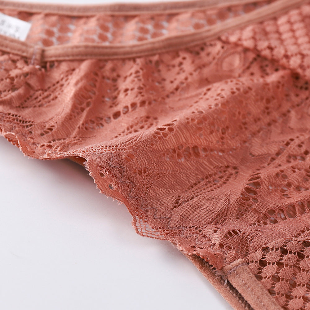 Women Sexy Lace Panties Low Waist Transparent Underwear