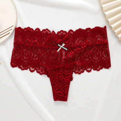 Women Sexy Thongs Lace Panties Low-waist Briefs Intimates